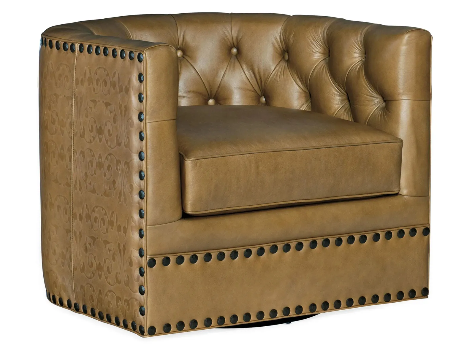 Lennox Tufted Swivel Chair