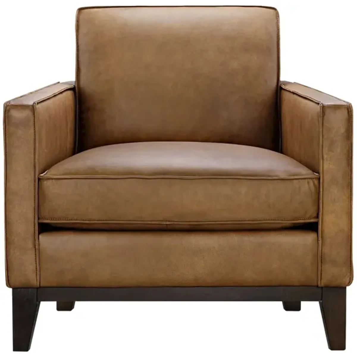 Roscoe Leather Chair in Honey by GTR Leather Inc