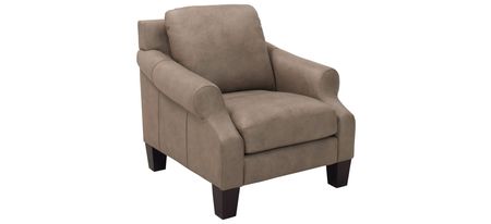 Marlette Leather Chair in Taupe by Bellanest