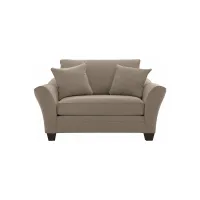 Briarwood Chair-and-a-Half in Suede So Soft Mineral by H.M. Richards
