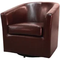 Hayden Accent Chair in Saddle Brown by New Pacific Direct