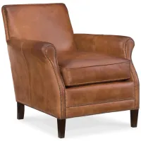 Royce Club Chair in Natchez Brown by Hooker Furniture