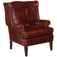 Blakeley Club Chair in Red by Hooker Furniture