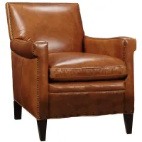 Jilian Club Chair in Brown by Hooker Furniture