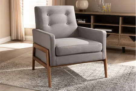 Perris Lounge Chair in Gray by Wholesale Interiors