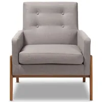 Perris Lounge Chair in Gray by Wholesale Interiors