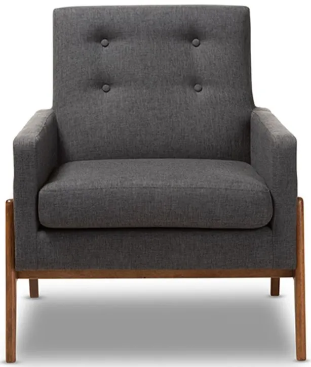 Perris Lounge Chair in Dark gray by Wholesale Interiors