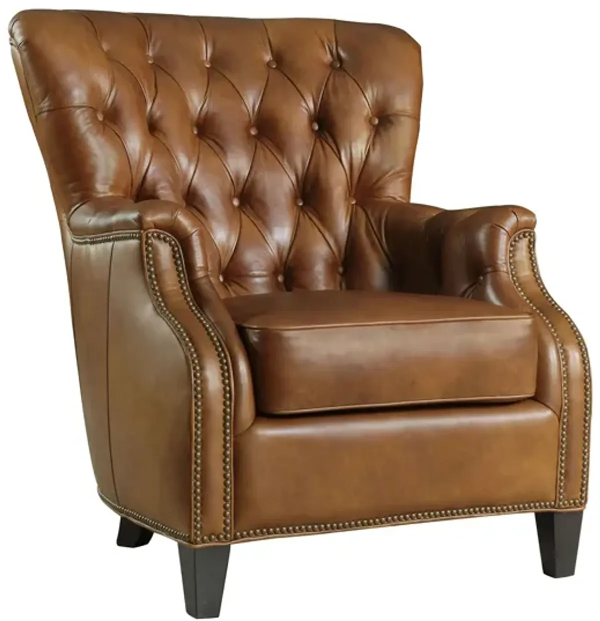 Hamrick Club Chair in Brown by Hooker Furniture