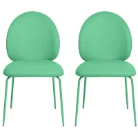 Lauren Kitchen Chairs - Set of 2 in Green by Tov Furniture