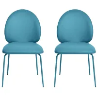 Lauren Kitchen Chairs - Set of 2 in Blue by Tov Furniture