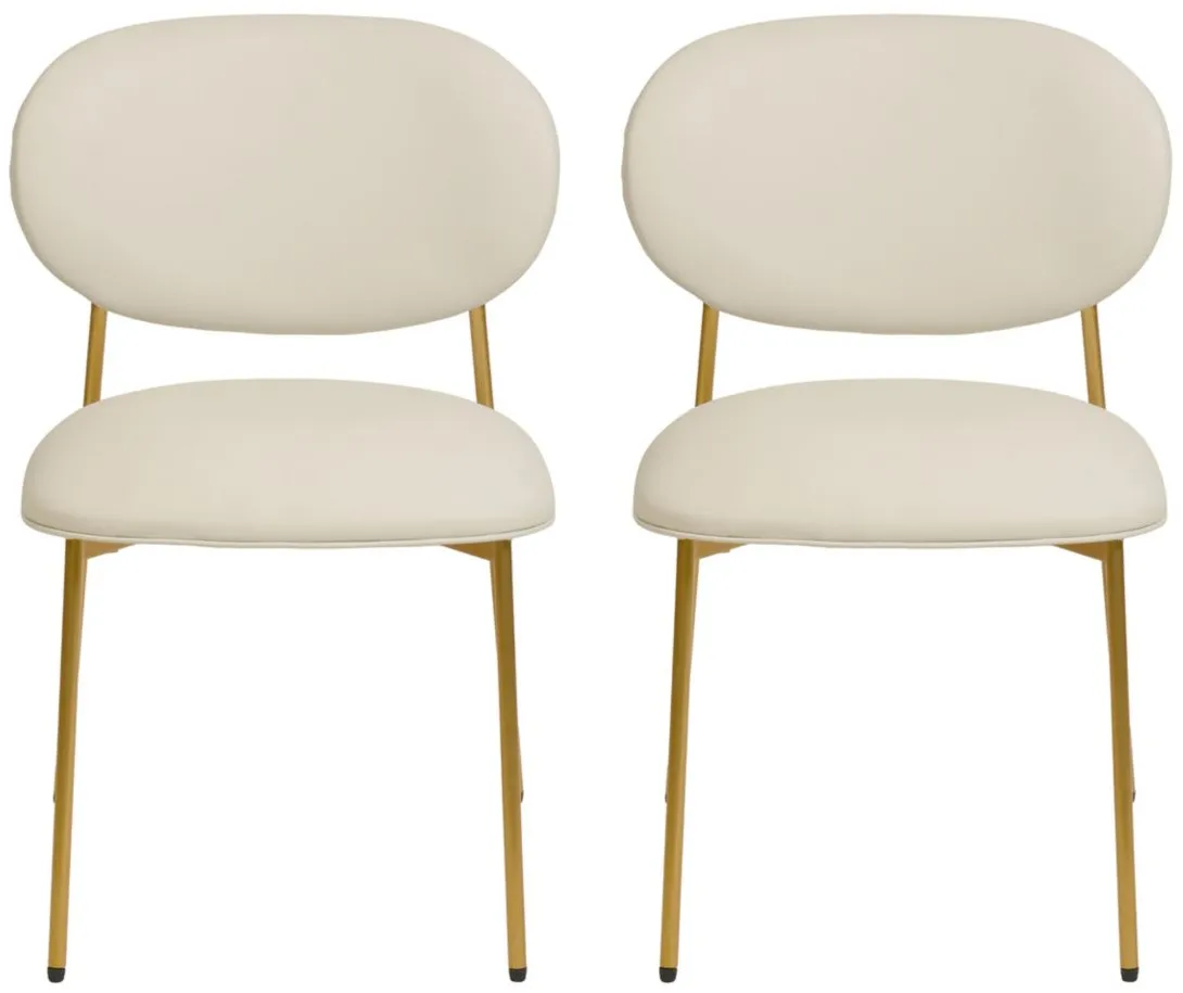 McKenzie Dining Chair - Set of 2 in Cream by Tov Furniture