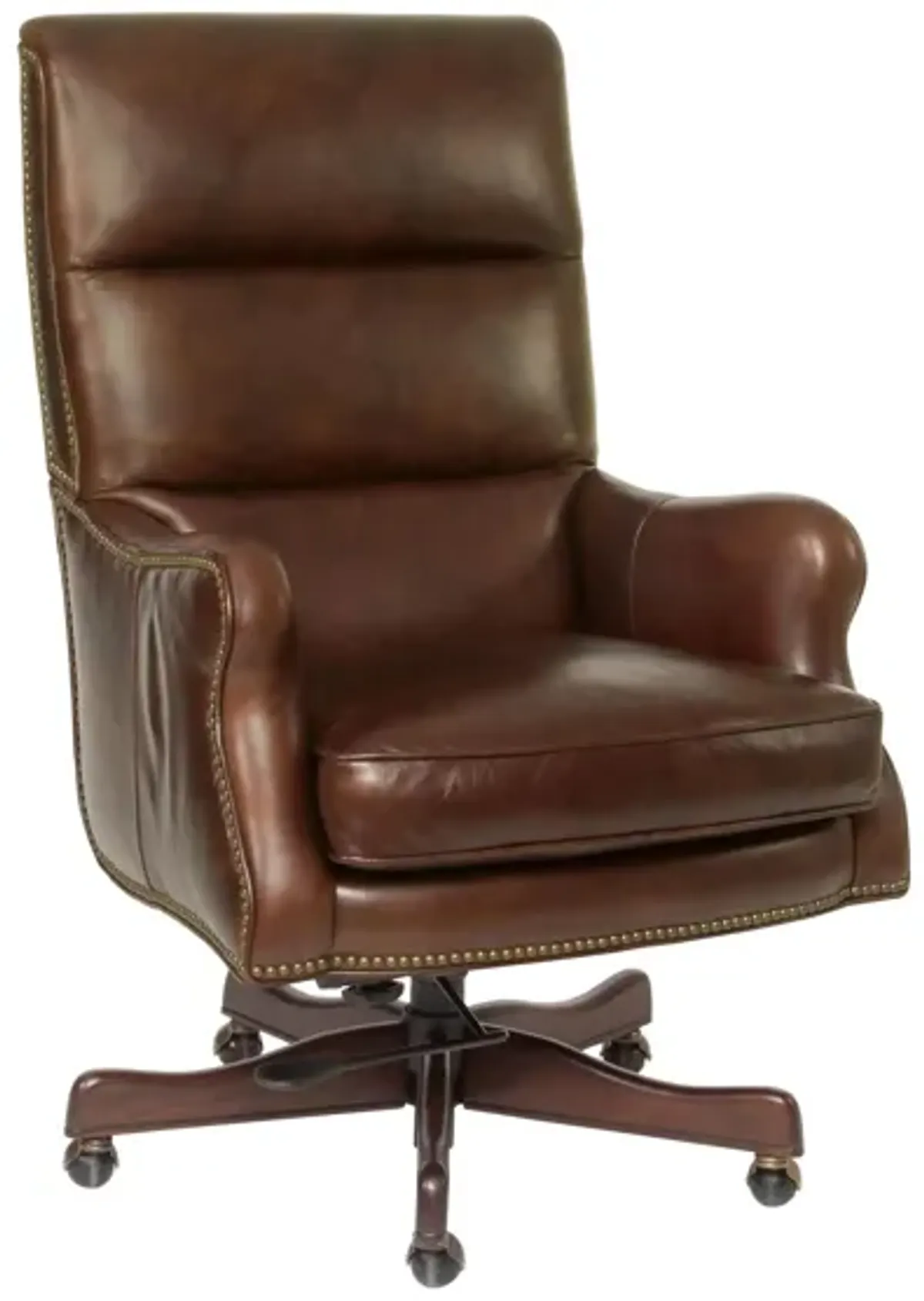 Victoria Executive Swivel Tilt Chair in Brown by Hooker Furniture