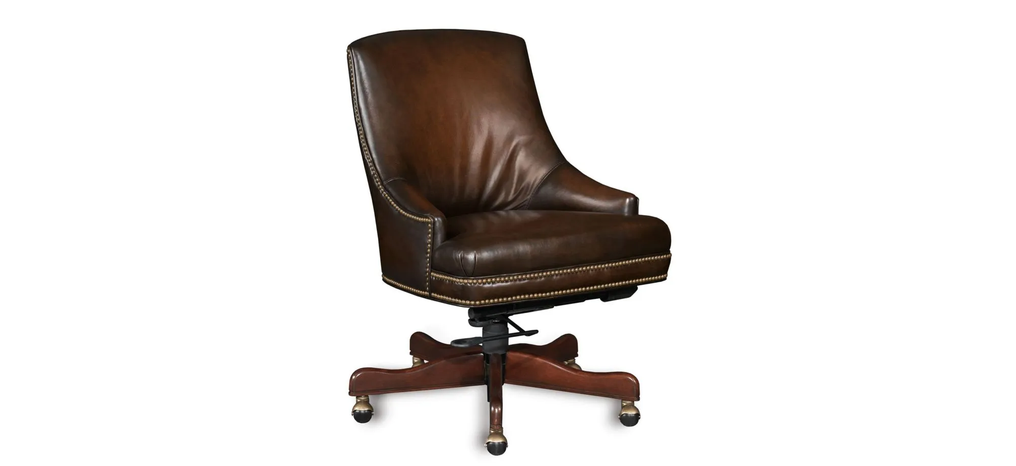 Heidi Executive Swivel Tilt Chair in Brown by Hooker Furniture
