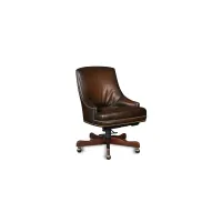 Heidi Executive Swivel Tilt Chair in Brown by Hooker Furniture