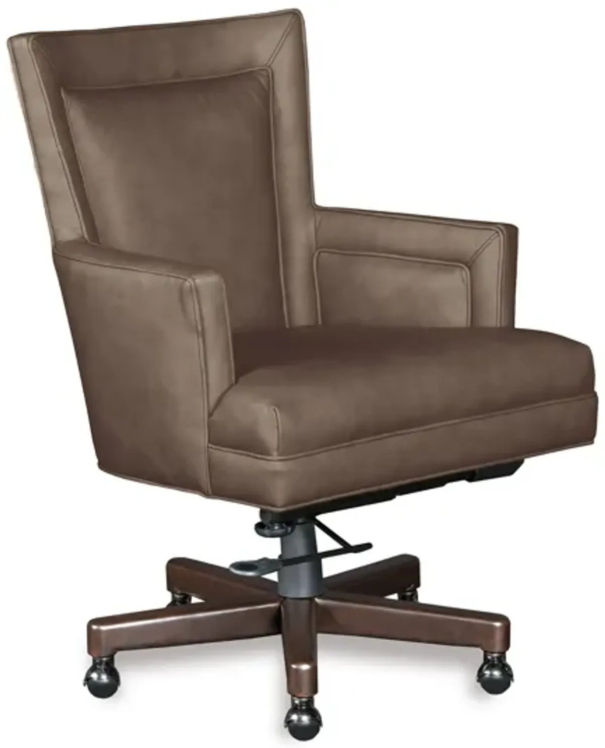 Rosa Executive Swivel Tilt Chair in Brown by Hooker Furniture