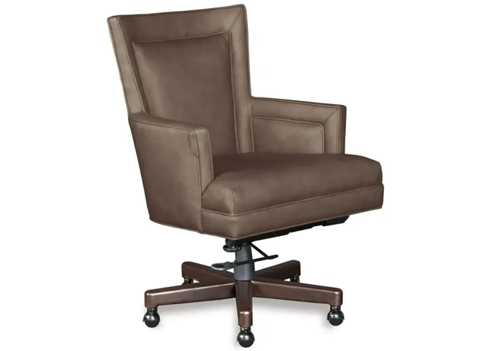 Rosa Executive Swivel Tilt Chair in Brown by Hooker Furniture