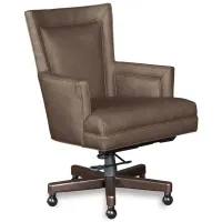 Rosa Executive Swivel Tilt Chair in Brown by Hooker Furniture