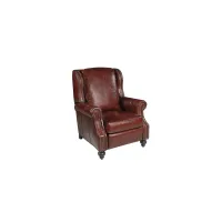 Drake Recliner in Red by Hooker Furniture
