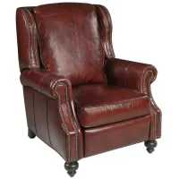 Drake Recliner in Red by Hooker Furniture