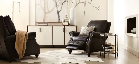 Winslow Recliner in Black by Hooker Furniture