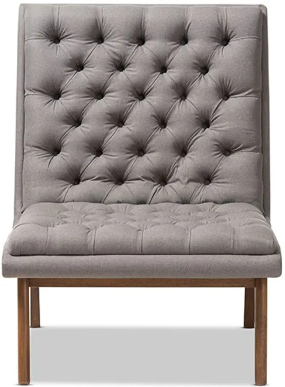 Annetha Lounge Chair in gray by Wholesale Interiors