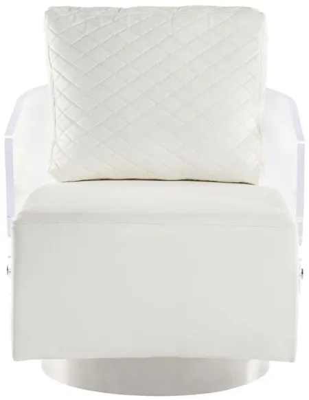 Ciara Chair in White by Chintaly Imports