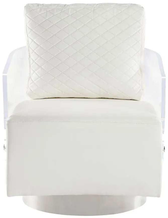 Ciara Chair in White by Chintaly Imports