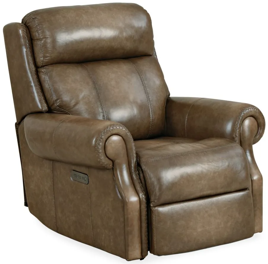 Brooks Power Recliner in Brown by Hooker Furniture