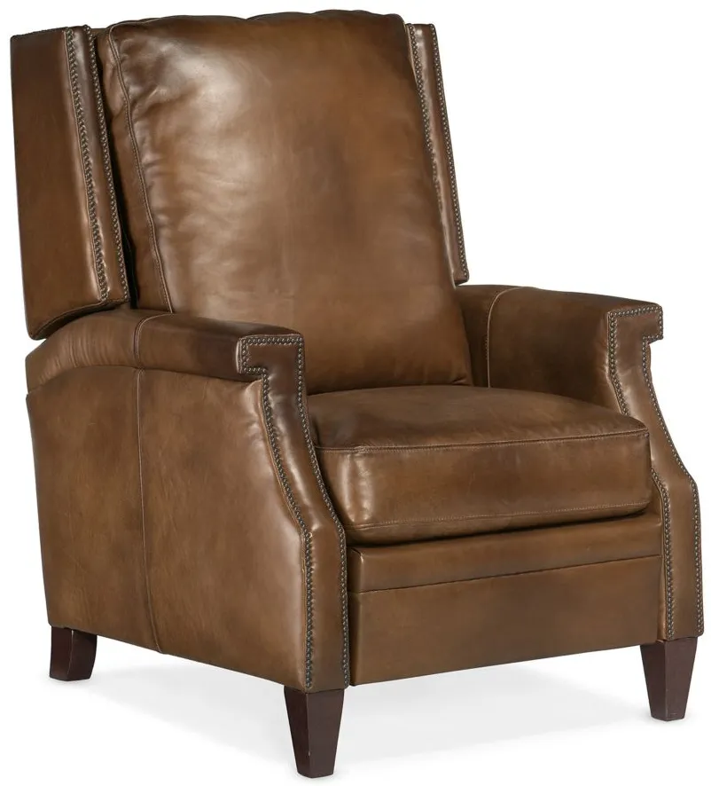 Collin Push Back Recliner in Brown by Hooker Furniture