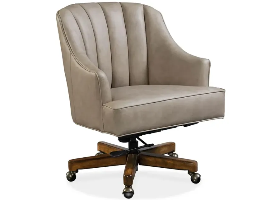 Haider Executive Swivel Tilt Chair in Beige by Hooker Furniture