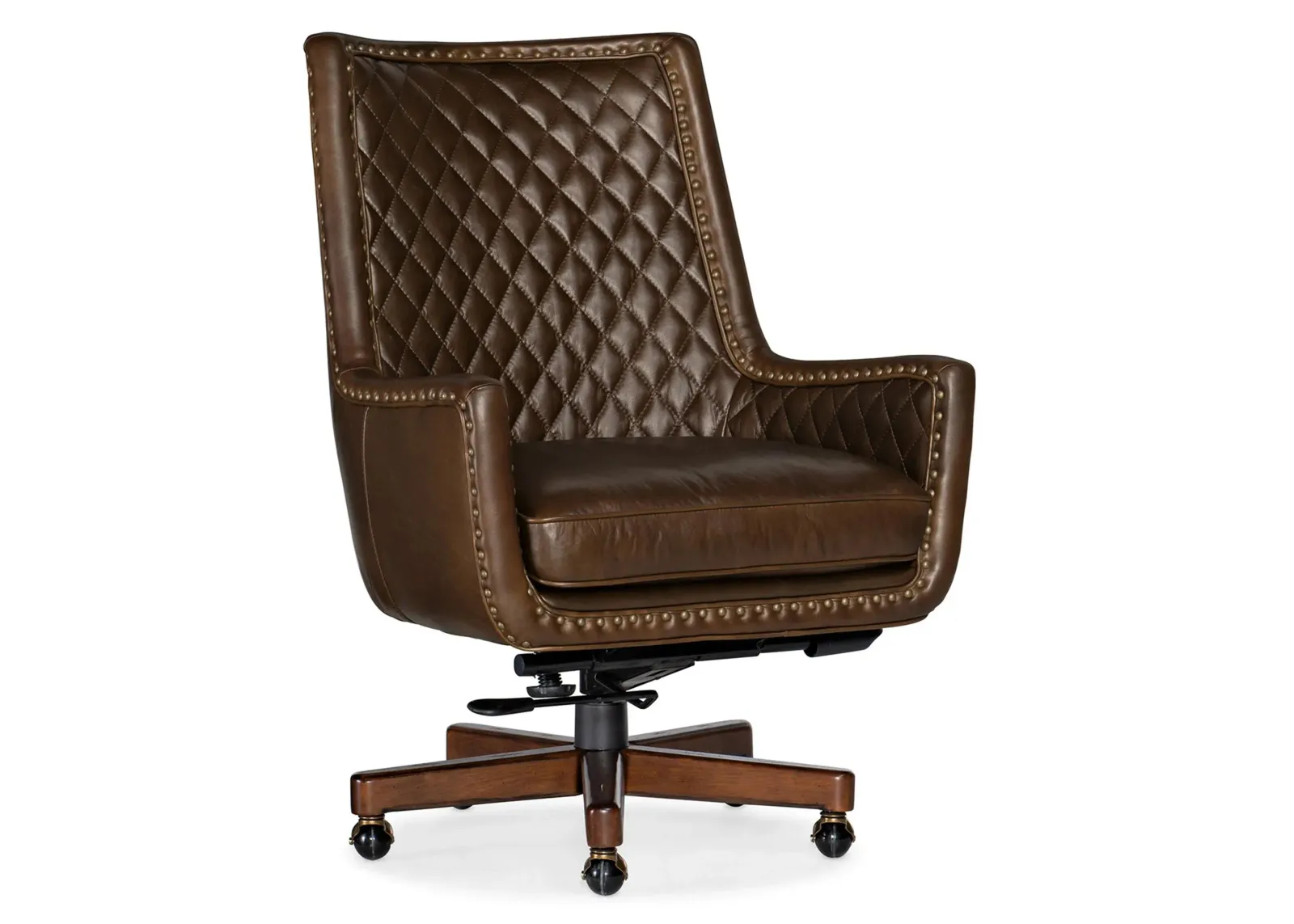 Kent Executive Swivel Tilt Chair in Brown by Hooker Furniture