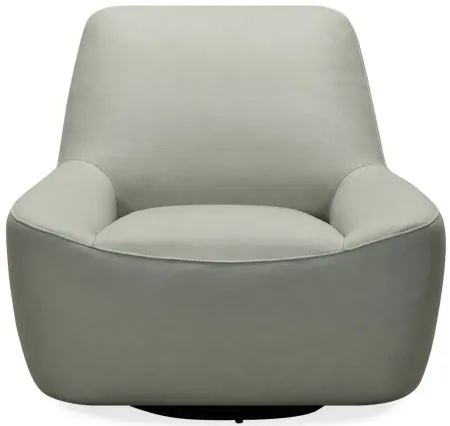 Maneuver Leather Swivel Chair in Grey by Hooker Furniture