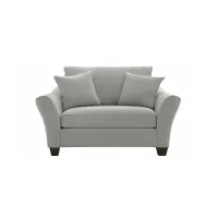 Briarwood Chair-and-a-Half in Suede So Soft Platinum by H.M. Richards