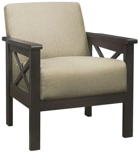 Quill Accent Chair in Light Brown by Homelegance
