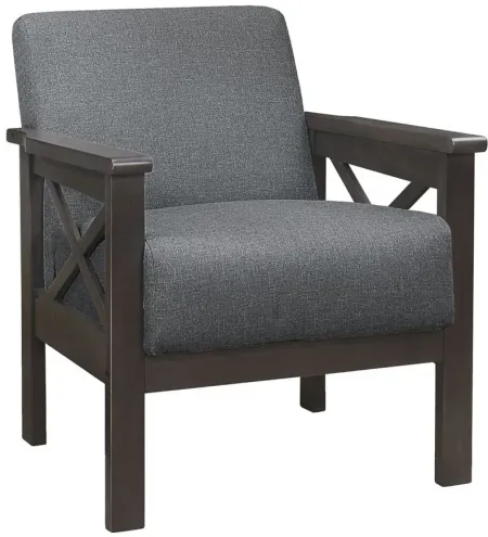 Quill Accent Chair in Gray by Homelegance