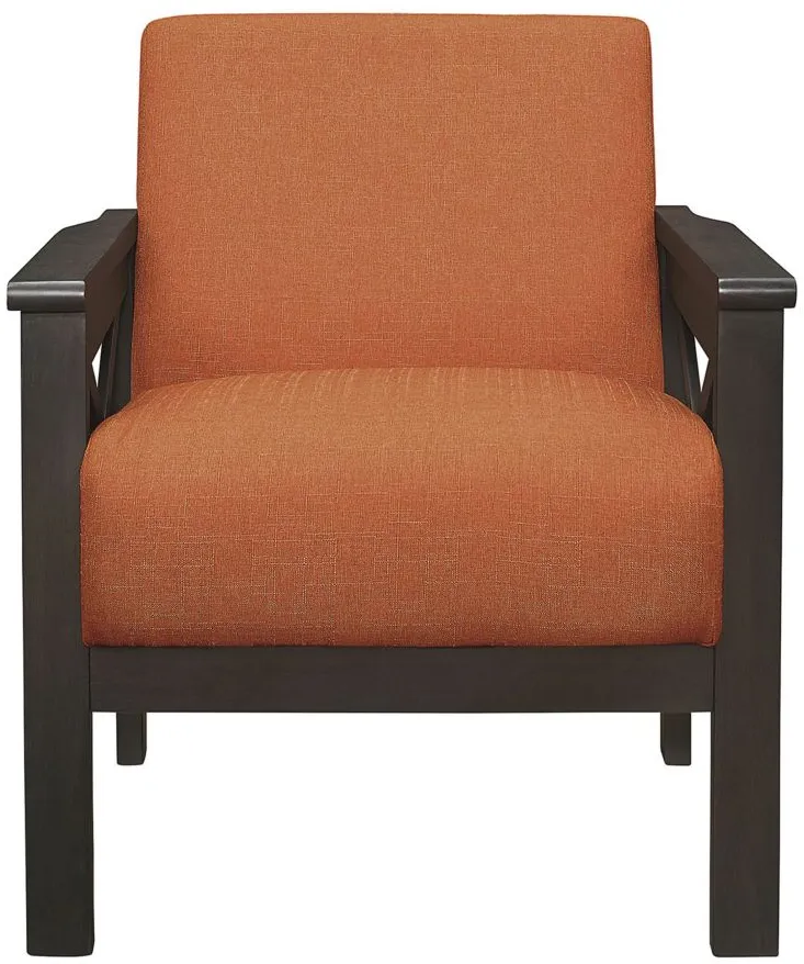Quill Accent Chair in Orange by Homelegance