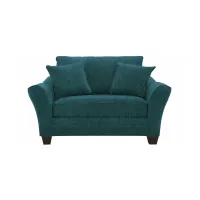 Briarwood Chair-and-a-Half in Elliot Teal by H.M. Richards