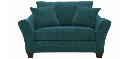 Briarwood Chair-and-a-Half in Elliot Teal by H.M. Richards
