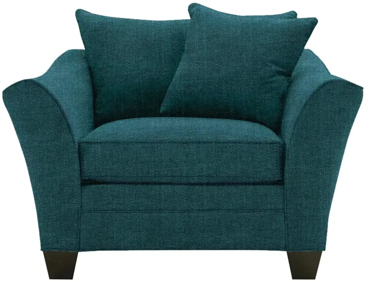 Briarwood Chair in Elliot Teal by H.M. Richards