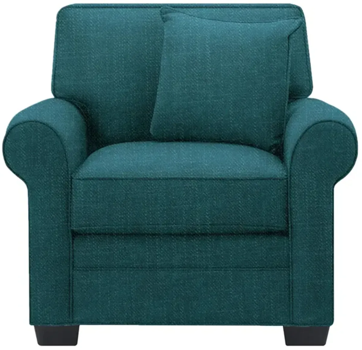 Glendora Chair in Elliot Teal by H.M. Richards