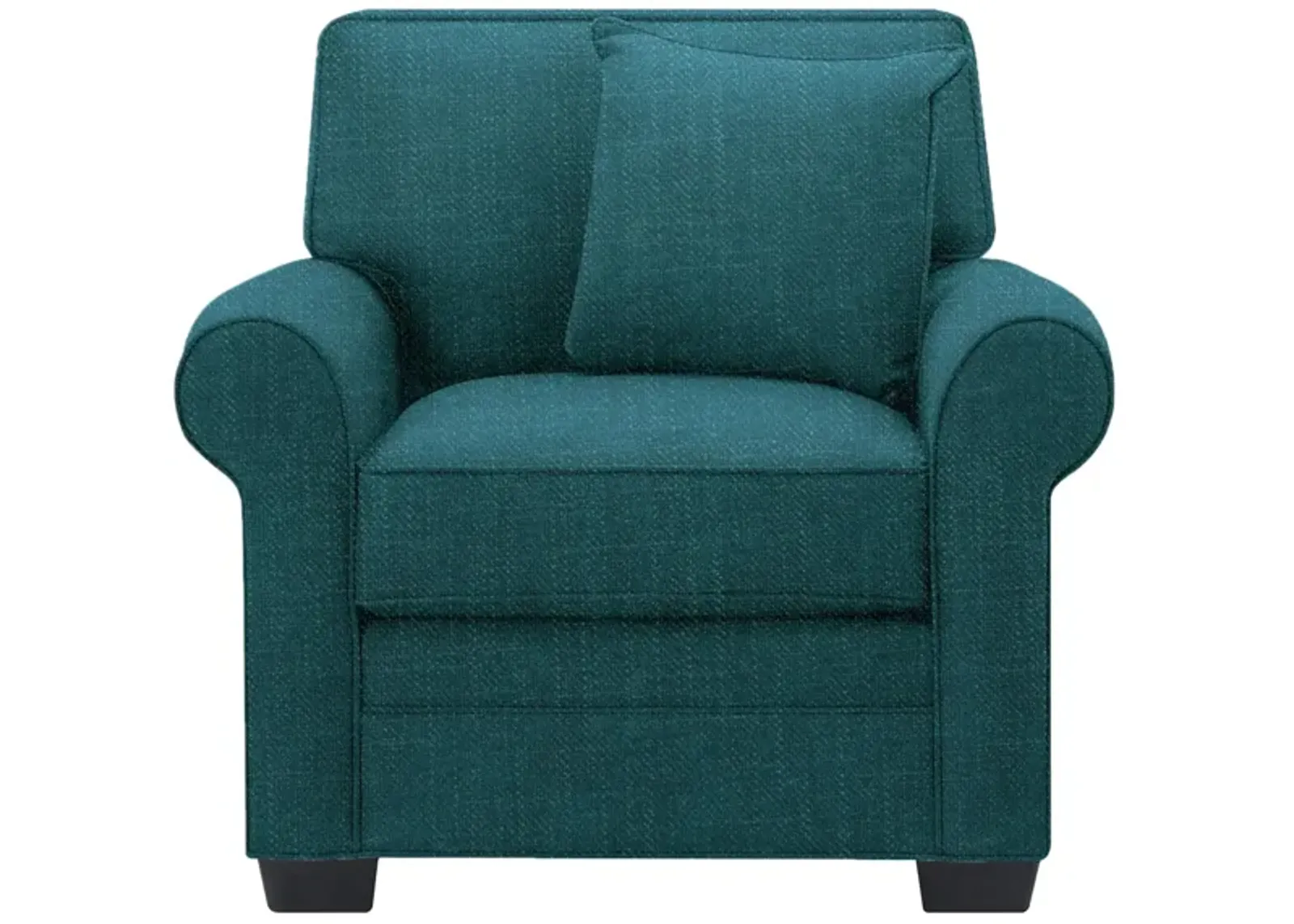 Glendora Chair in Elliot Teal by H.M. Richards