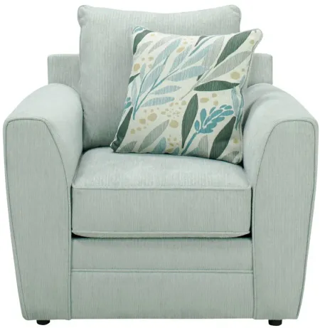 Meadow Chair in First Times Seafoam by Fusion Furniture