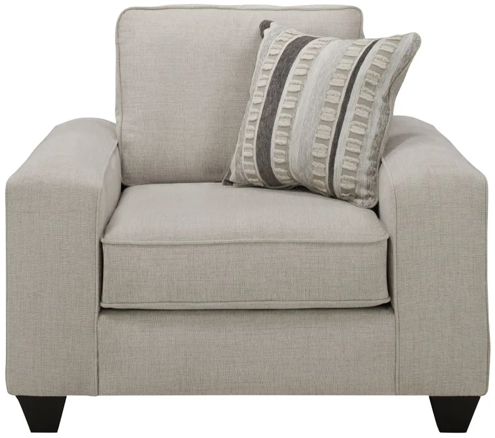 Alston Chenille Chair in Beige by Albany Furniture
