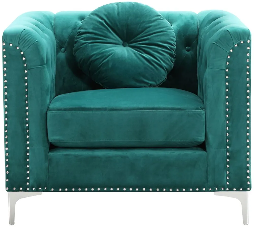 Delray Chair in Green by Glory Furniture
