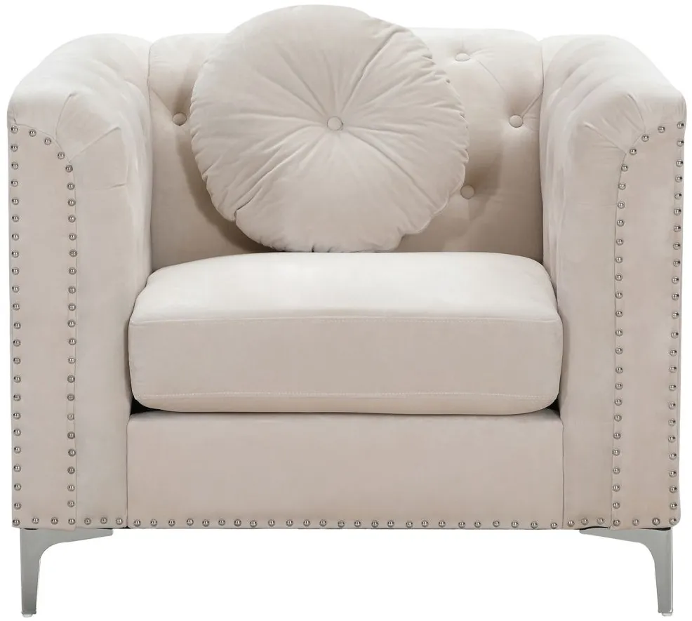 Delray Chair in Ivory by Glory Furniture