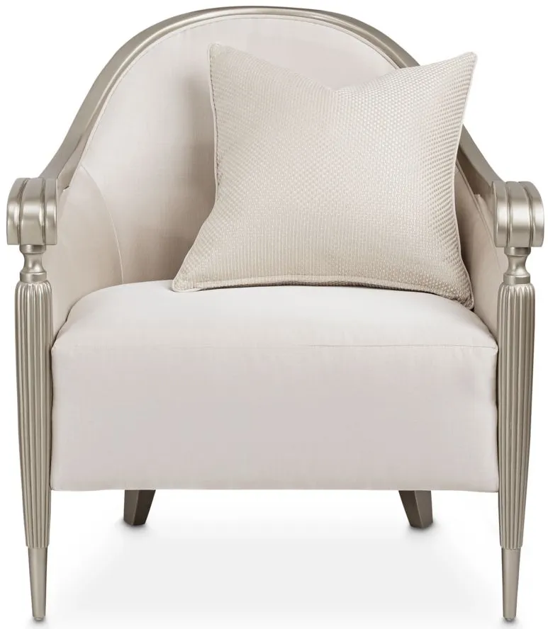 London Place Accent Chair in Platinum by Amini Innovation