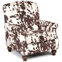 Ann Accent Chair in Udder Madness Milk by Chairs America