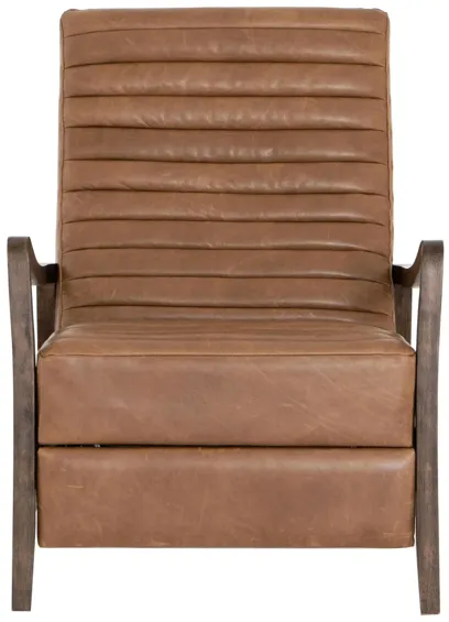 Chance Leather Recliner in Warm Taupe Dakota by Four Hands