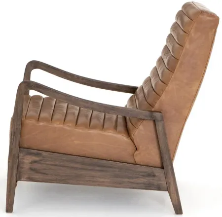 Chance Leather Recliner in Warm Taupe Dakota by Four Hands