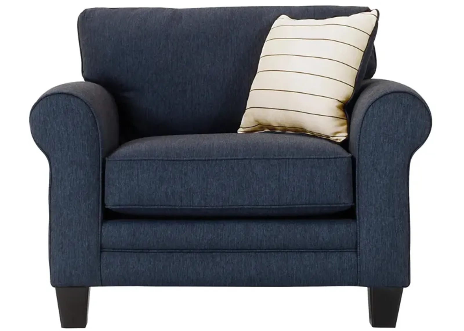 McKinley Chair-and-a-Half in Navy by Fusion Furniture